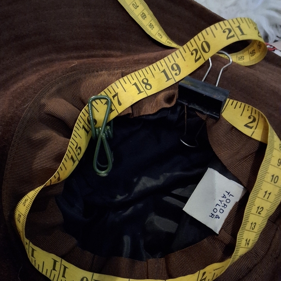 Vintage 70's Style Brown Suede Western Style Fringe Hat O/S Festival Boho - Picture 13 of 13